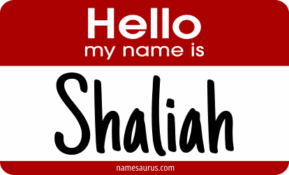 Hello my name is Shaliah png download