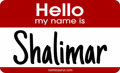 Hello my name is Shalimar png download