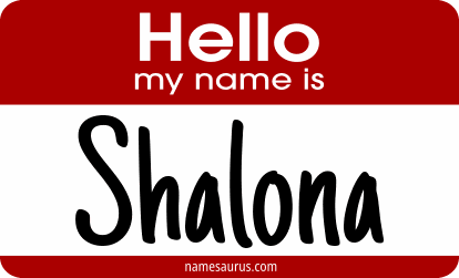 Hello my name is Shalona png download