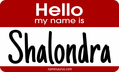 Hello my name is Shalondra png download