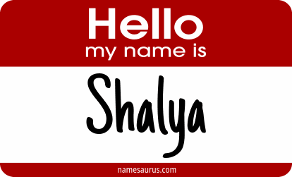 Hello my name is Shalya png download