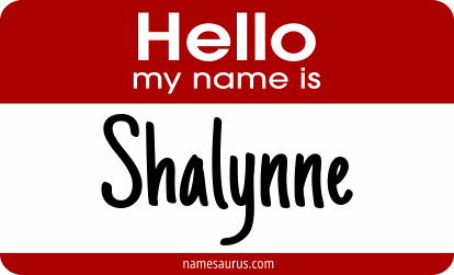 Hello my name is Shalynne png download