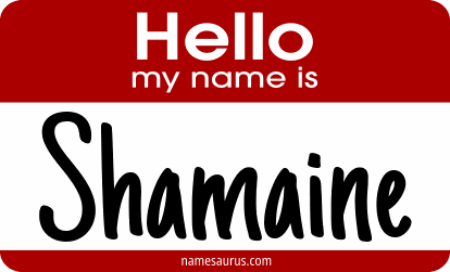 Hello my name is Shamaine png download