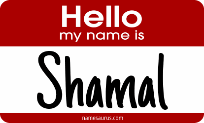 Hello my name is Shamal png download