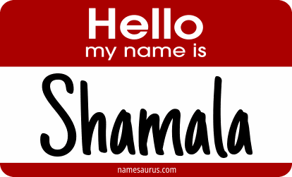 Hello my name is Shamala png download