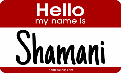 Hello my name is Shamani png download