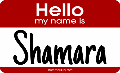 Hello my name is Shamara png download