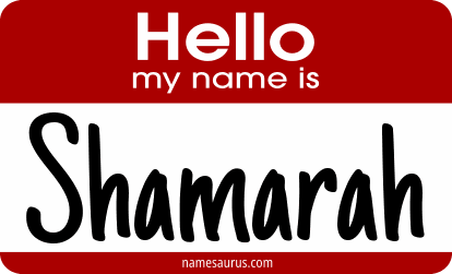 Hello my name is Shamarah png download