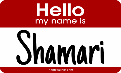 Hello my name is Shamari png download