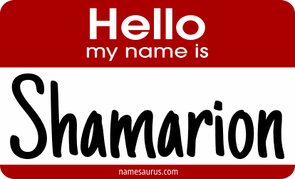Hello my name is Shamarion png download