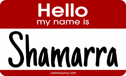 Hello my name is Shamarra png download