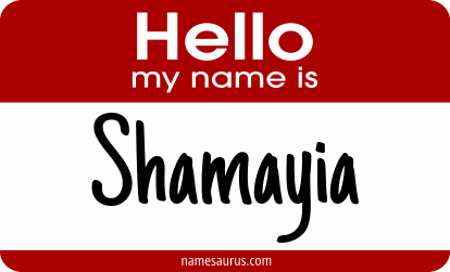 Hello my name is Shamayia png download