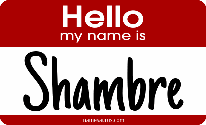 Hello my name is Shambre png download