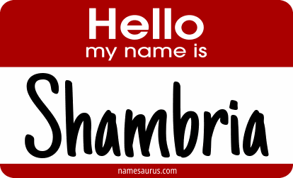 Hello my name is Shambria png download