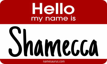 Hello my name is Shamecca png download