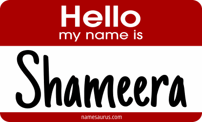 Hello my name is Shameera png download