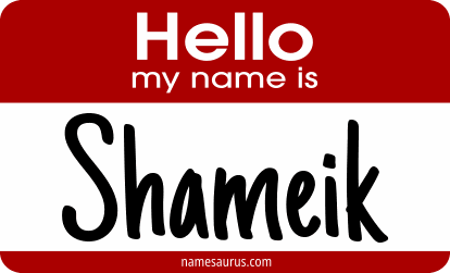 Hello my name is Shameik png download