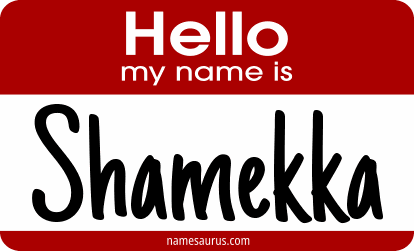 Hello my name is Shamekka png download