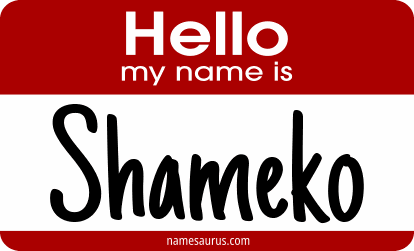 Hello my name is Shameko png download