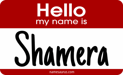 Hello my name is Shamera png download