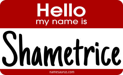 Hello my name is Shametrice png download