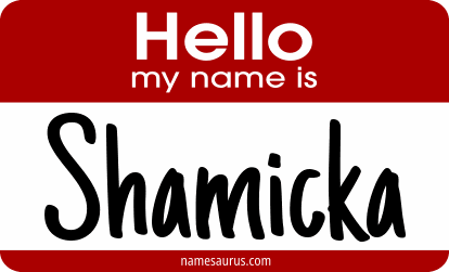 Hello my name is Shamicka png download