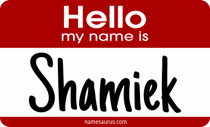Hello my name is Shamiek png download