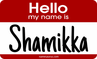 Hello my name is Shamikka png download