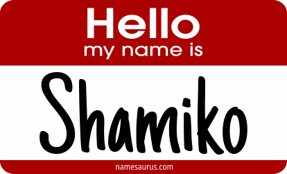 Hello my name is Shamiko png download
