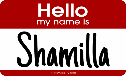 Hello my name is Shamilla png download