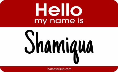 Hello my name is Shamiqua png download