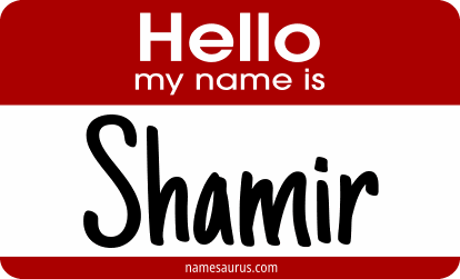 Hello my name is Shamir png download