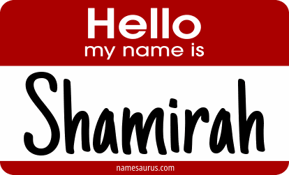 Hello my name is Shamirah png download
