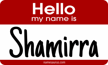 Hello my name is Shamirra png download