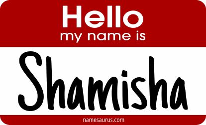 Hello my name is Shamisha png download