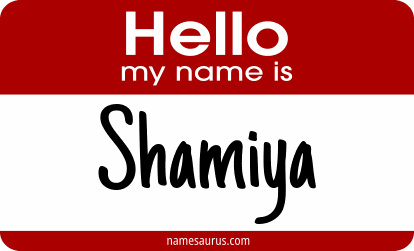 Hello my name is Shamiya png download