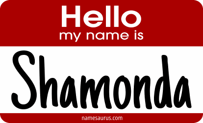 Hello my name is Shamonda png download