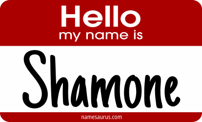 Hello my name is Shamone png download