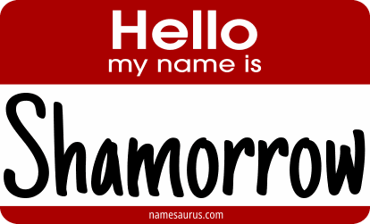 Hello my name is Shamorrow png download