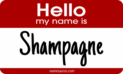 Hello my name is Shampagne png download