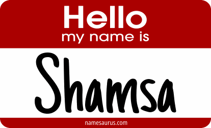 Hello my name is Shamsa png download