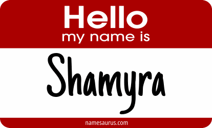 Hello my name is Shamyra png download