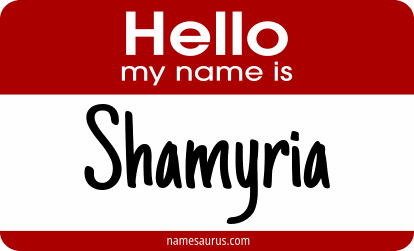 Hello my name is Shamyria png download