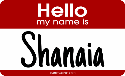 Hello my name is Shanaia png download