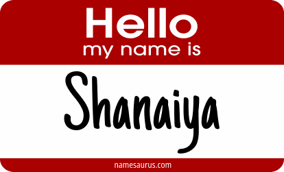 Hello my name is Shanaiya png download