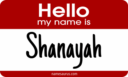 Hello my name is Shanayah png download
