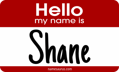 Hello my name is Shane png download