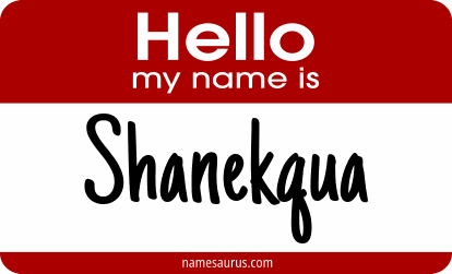 Hello my name is Shanekqua png download