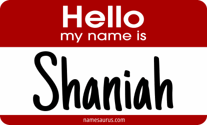 Hello my name is Shaniah png download