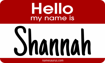 Hello my name is Shannah png download